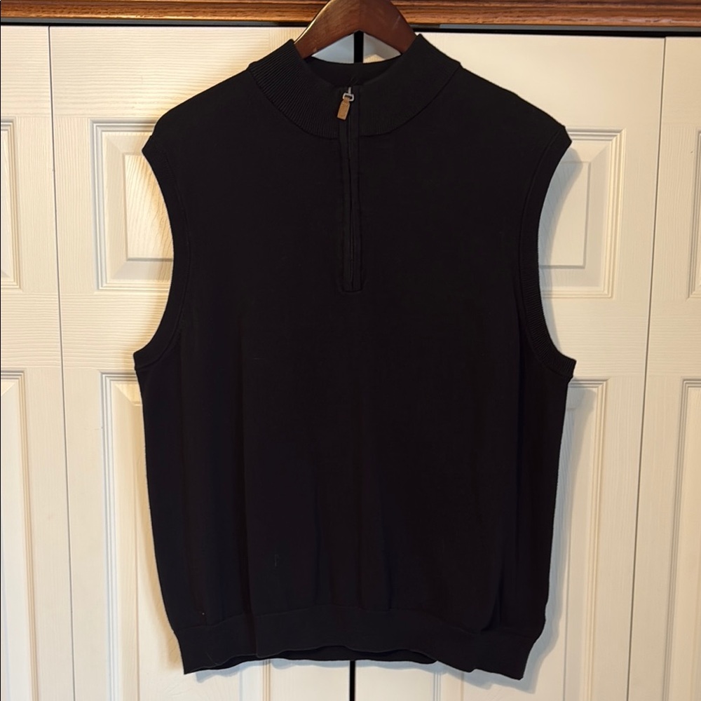 Men’s Roundtree & Yorke Sweater Vest, Black, Size 2XB